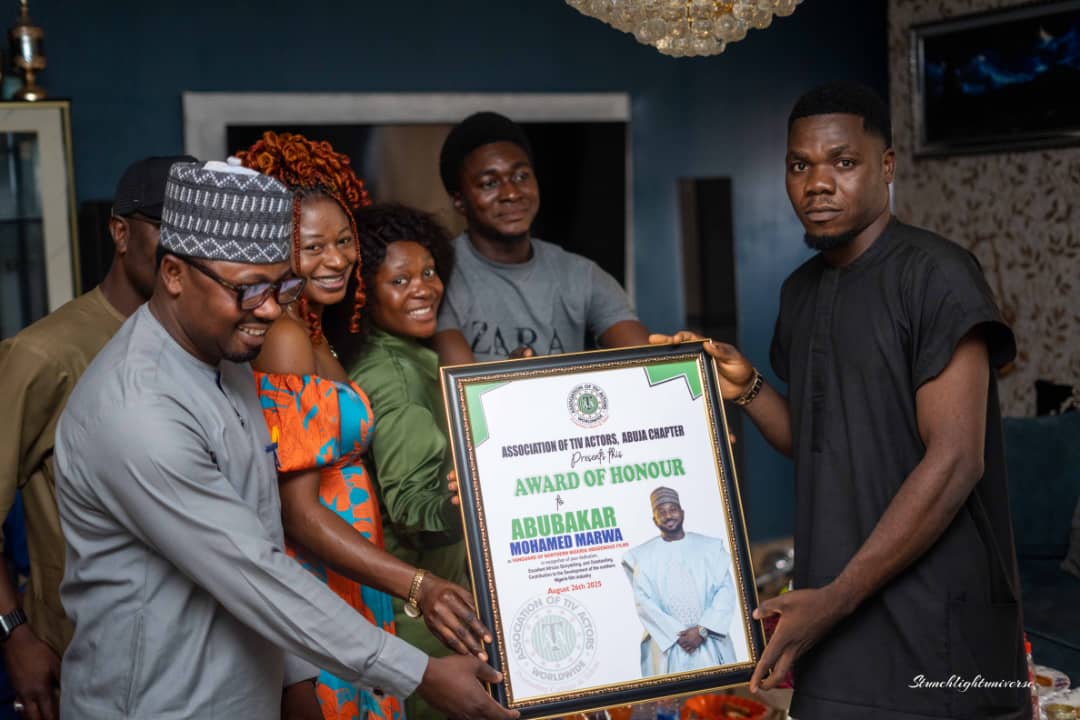 Tiv Actors Honor Abubakar Marwa for Contributions to Northern Nigeria Film Industry